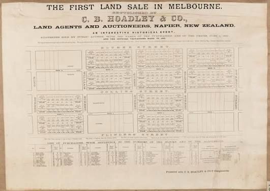 First Recorded Urban Land Auction in Melbourne